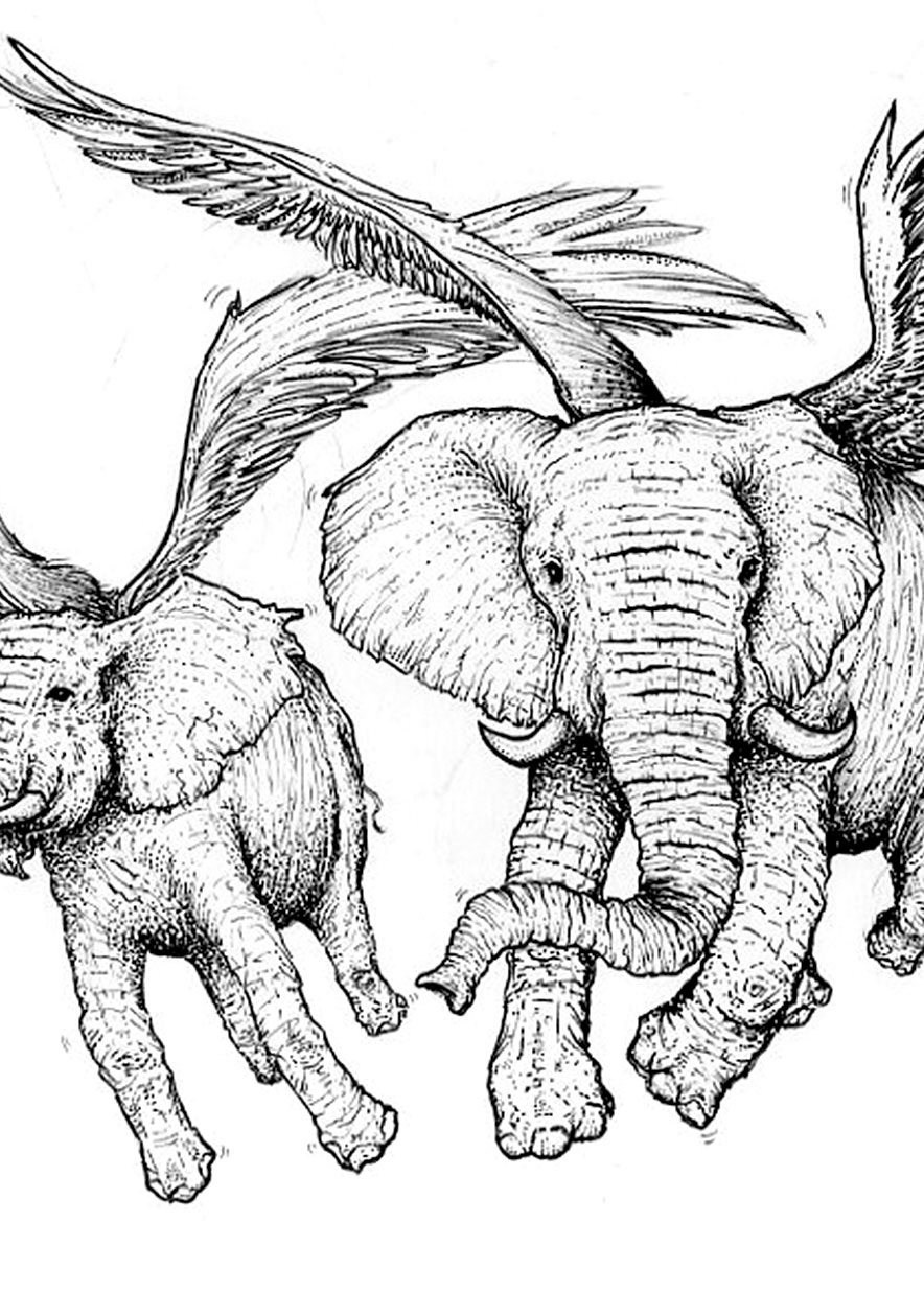 Flying Elefants by The21night