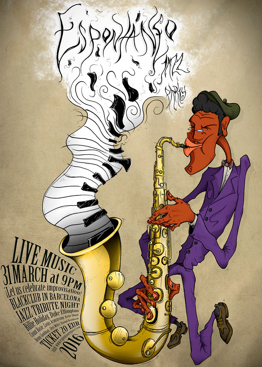 Sax Player by The21night